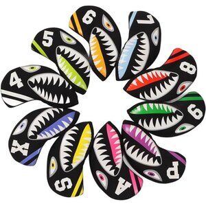 Golf Iron Covers, Golf Iron Head Covers, Neoprene Golf Iron Covers Set 10pcs